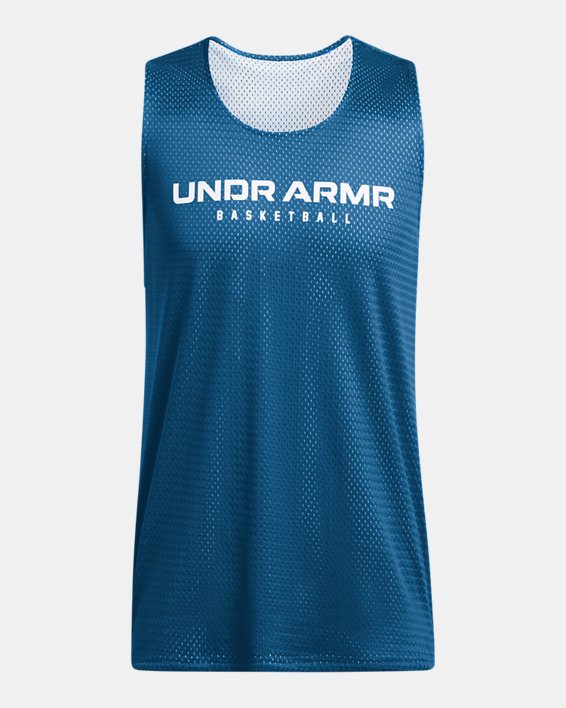 เสื้อกล้าม UA Zone Reversible สำหรับผู้ชาย in Blue image number 5